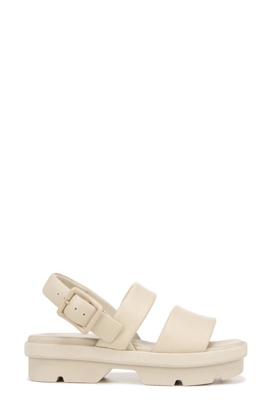 Shop Vince Bowie Lug Sandal In Moonlight White Leather