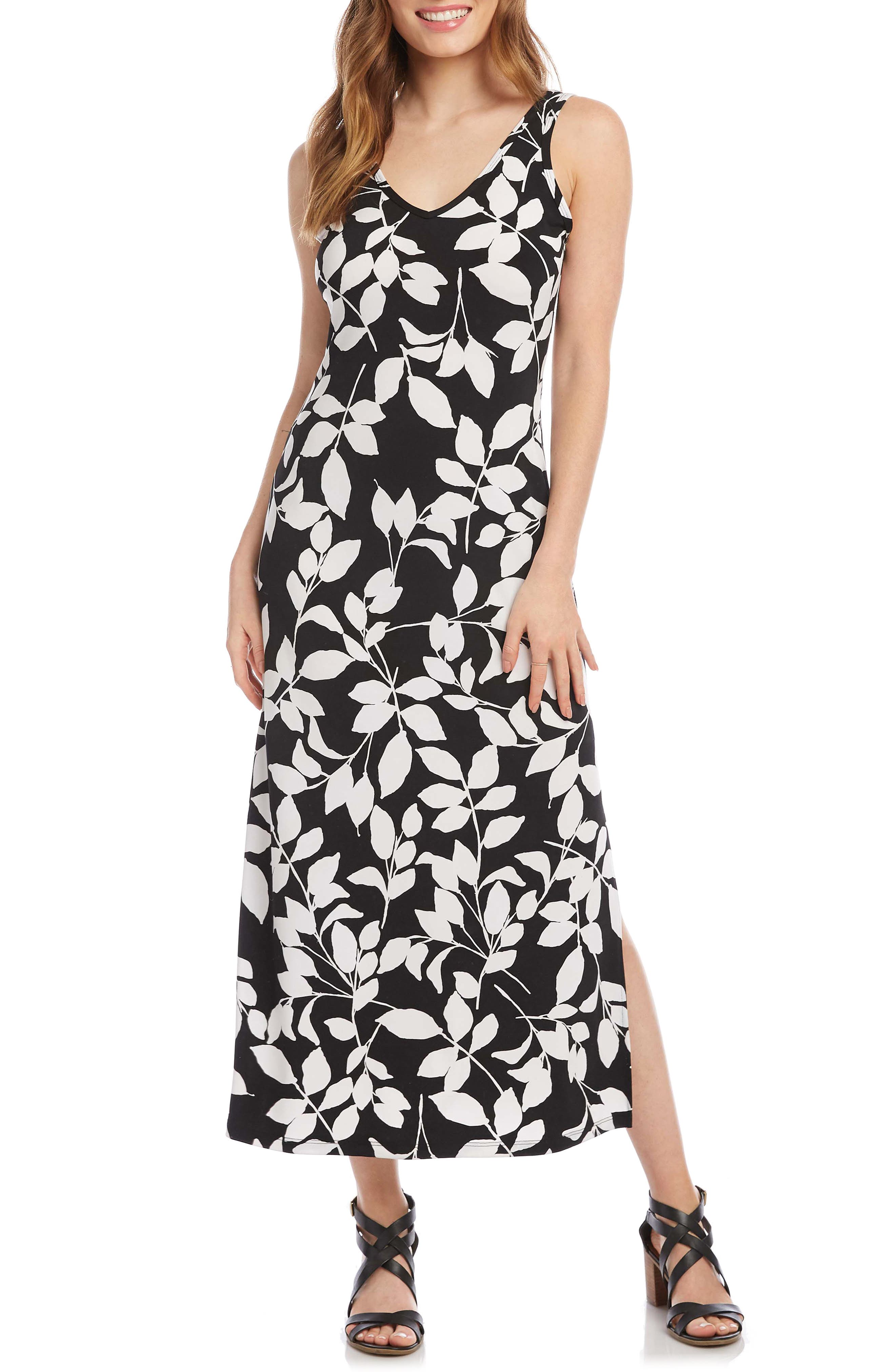 nordstrom black and white dress