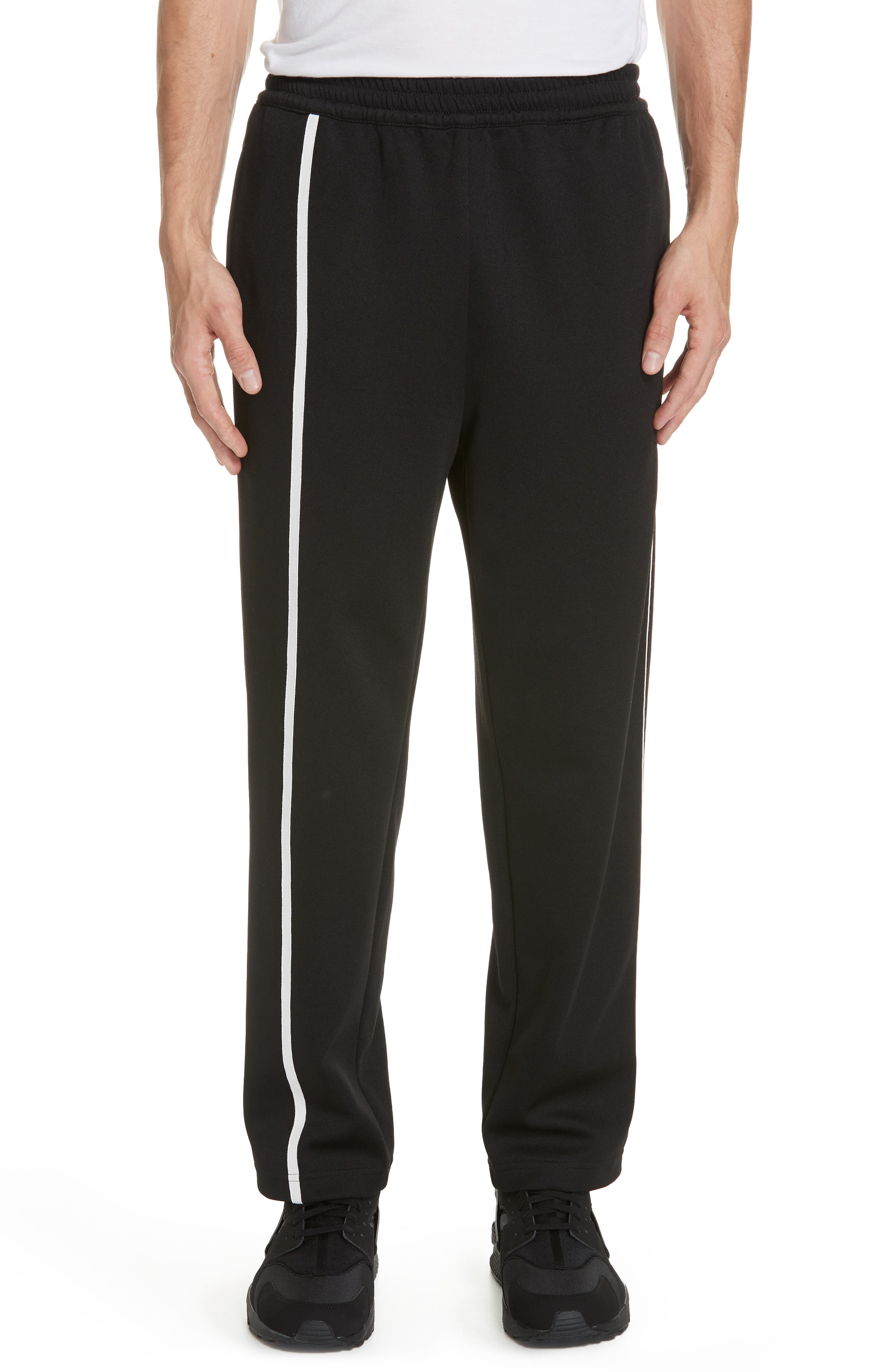 Helmut Lang Sport Stripe Sweatpants, Black