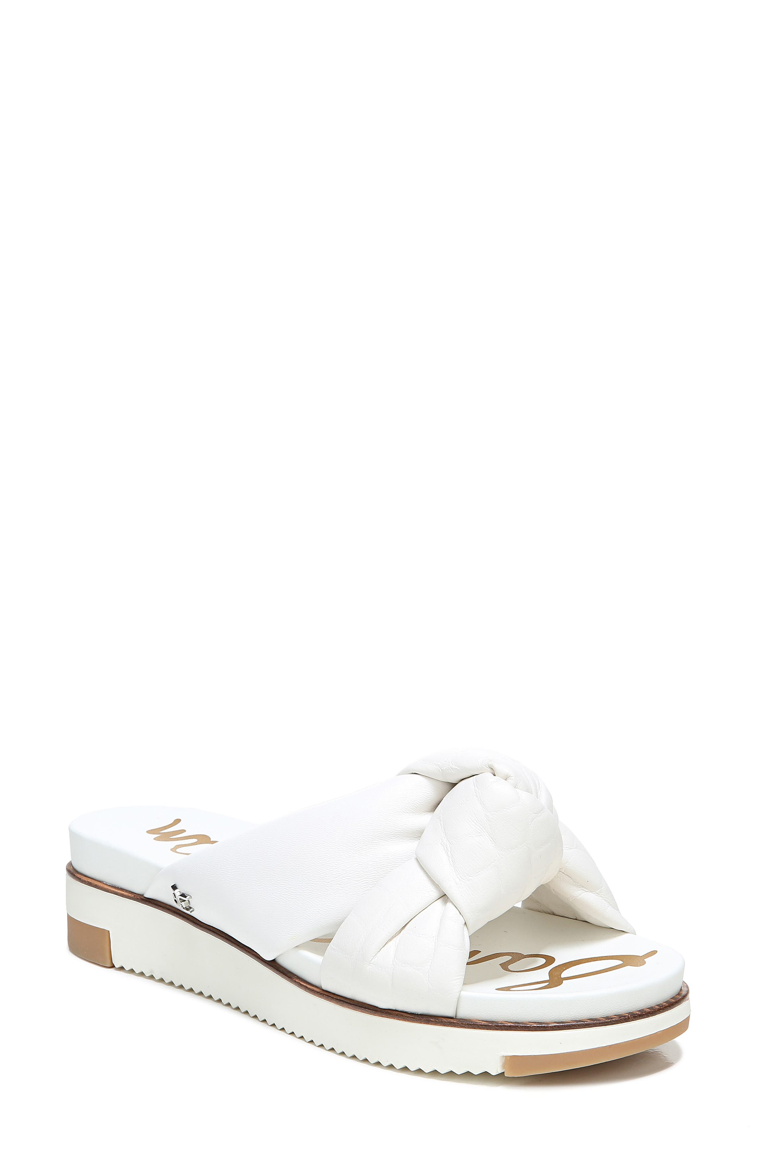 sam edelman slides white