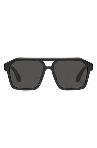Quay Jackpot Remixed 48mm Polarized Round Sunglasses Black