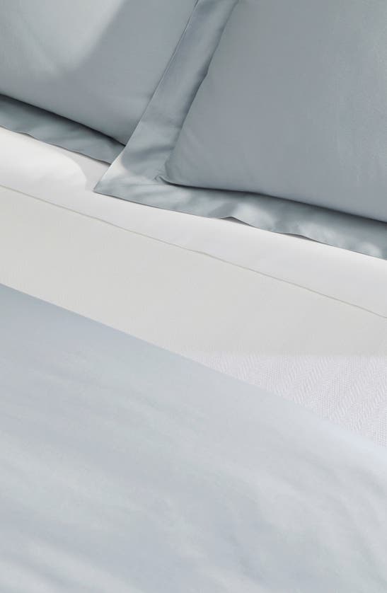 Boll & Branch Percale Hemmed Duvet Cover & Shams Set In Gray