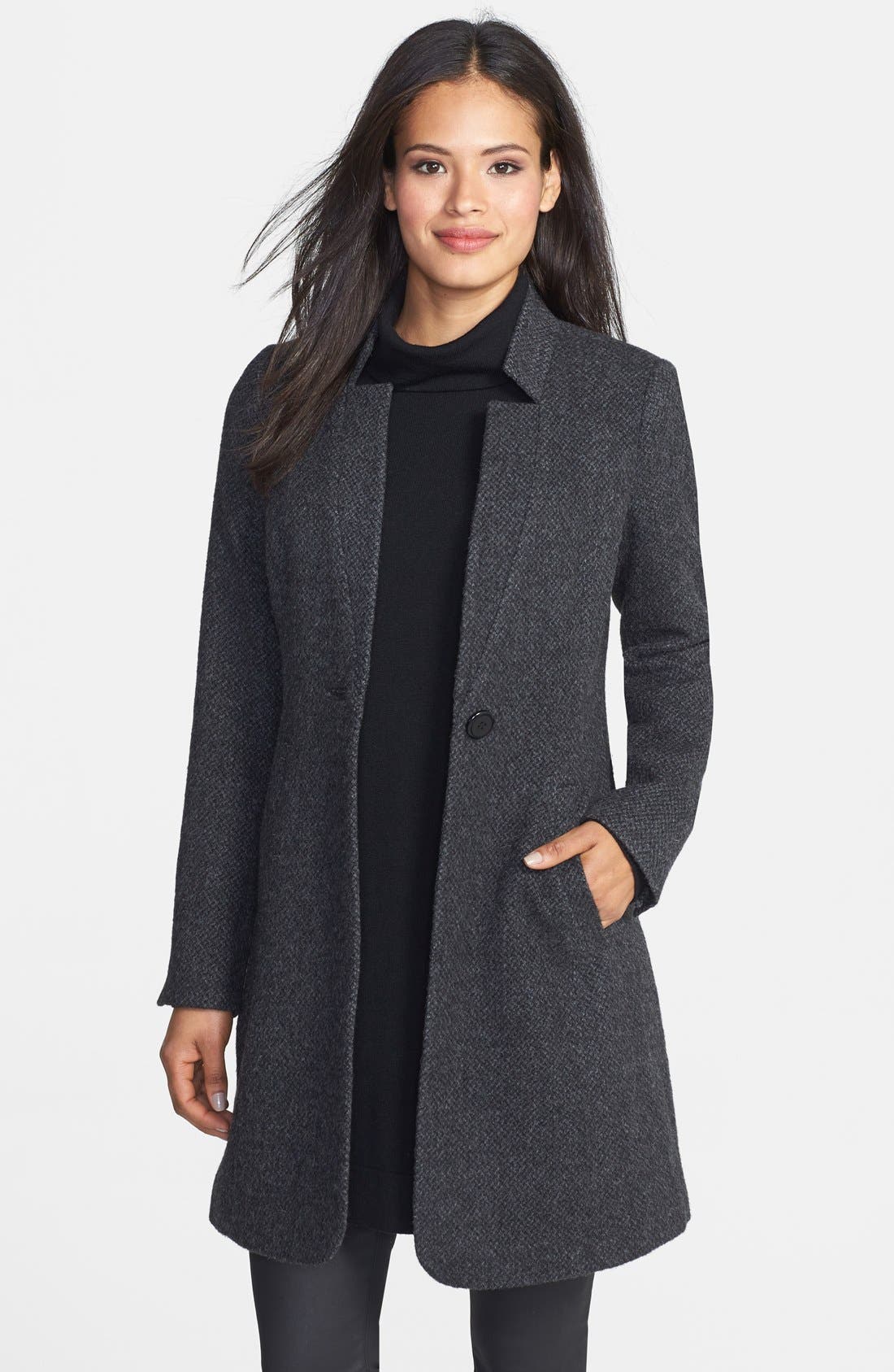 Eileen Fisher The Fisher Project Notch Collar Alpaca Tweed Jacket