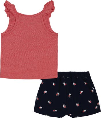 Tommy Hilfiger Kids' Ruffle Tank & Shorts Set