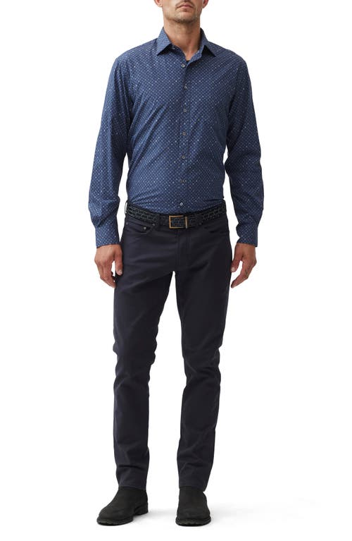 Rodd & Gunn Pinotage Button Front Shirt In Ink