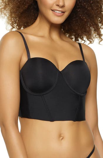 Felina Body Smooth Unlined Underwire Bandeau Womens Bra with Support -  Strapless Bandeau Bras for Women, Seamless Design, Black, Small : :  Clothing, Shoes & Accessories