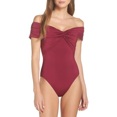Trina Turk Off The Shoulder One-Piece Swimsuit