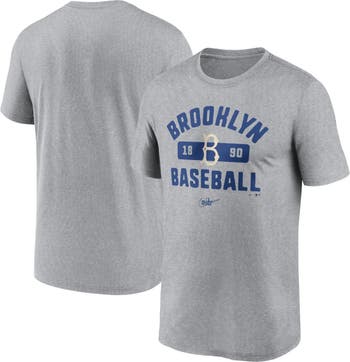 Nike Men's Nike Heather Gray Brooklyn Dodgers Legend T-Shirt