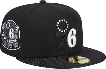 76ers hat fashion black