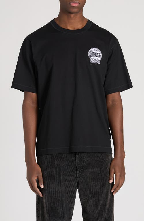 Dolce & Gabbana Embroidered Logo Patch T-Shirt Nero at Nordstrom, Us