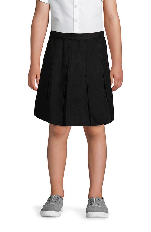 LANDS' END LANDS' END SCHOOL UNIFORM GIRLS SOLID BOX PLEAT SKIRT TOP OF KNEE