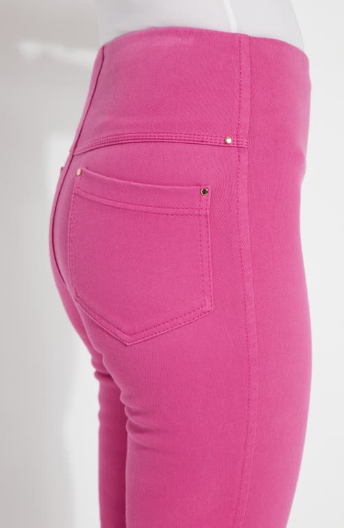 Shop Lyssé Pull-on Baby Bootcut Ankle Jeans In Pink Crush