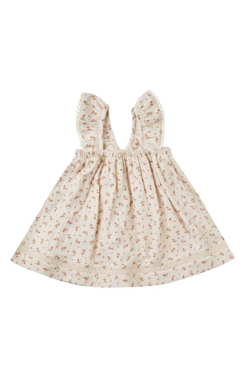 QUINCY MAE Clay Ditsy Floral Print Organic Cotton Dress Clay-Ditsy at Nordstrom,