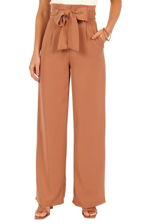 Cotton On Women's Brown Pants - Rib Flare Pants - ShopStyle Wide