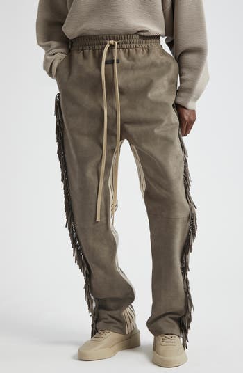 Fear of God Forum Side Fringe Suede Drawstring Pants | Nordstrom