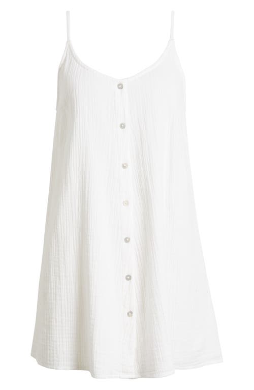 Rip Curl Premium Surf Cotton Gauze Minidress In White