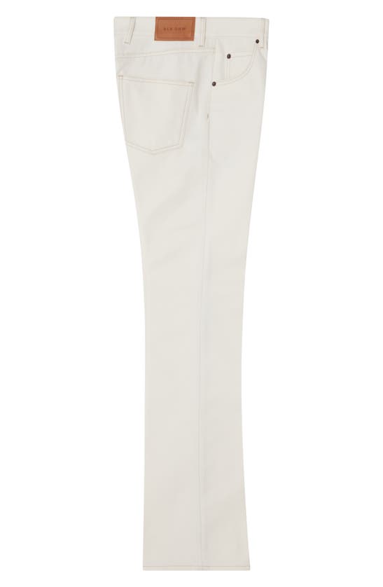 Shop Blk Dnm 77 Bootcut Organic Cotton Jeans In Off White