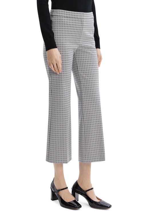 THEORY THEORY HOUNDSTOOTH CROP PANTS 