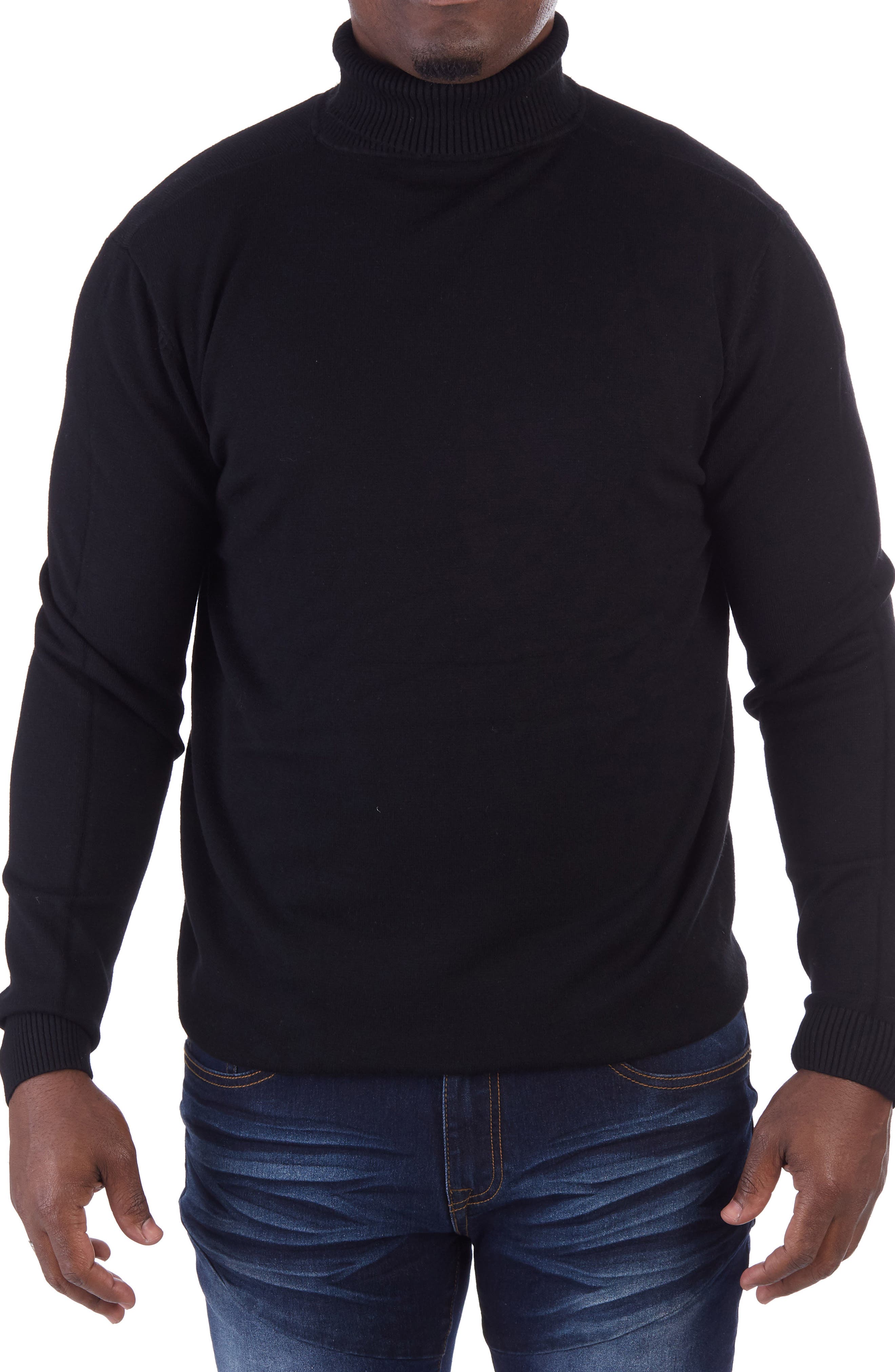 XRAY Men's Turtleneck Sweater in Navy