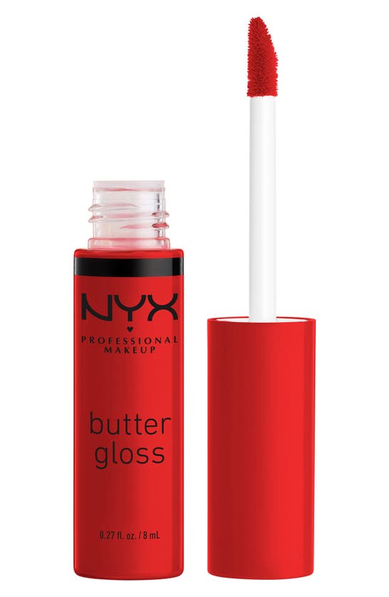 Nyx Butter Gloss Nonsticky Lip Gloss In Red
