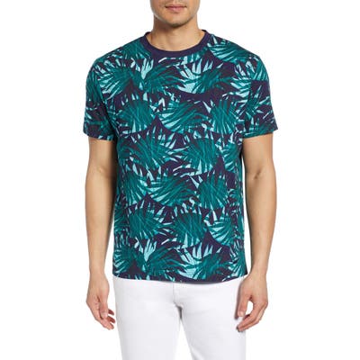 Boss Tlight Flower Print T-Shirt, Blue