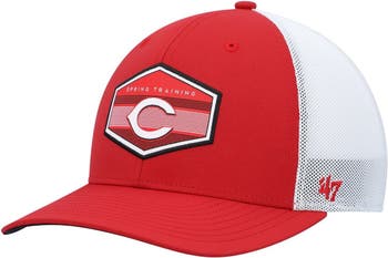 Cincinnati Reds '47 Spring Training Burgess Trucker Adjustable Hat -  Red/White