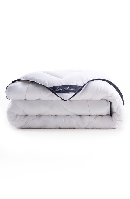 Brooks Brothers Climate Turkish Cotton Comforter In White