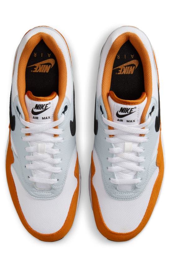 Shop Nike Air Max 1 Sneaker In White/ Black/ Monarch