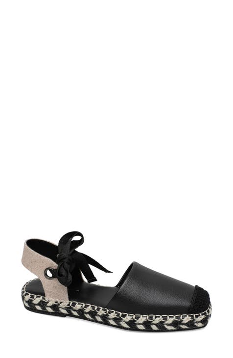 Black Forever Comfort® Flat Espadrille Shoes