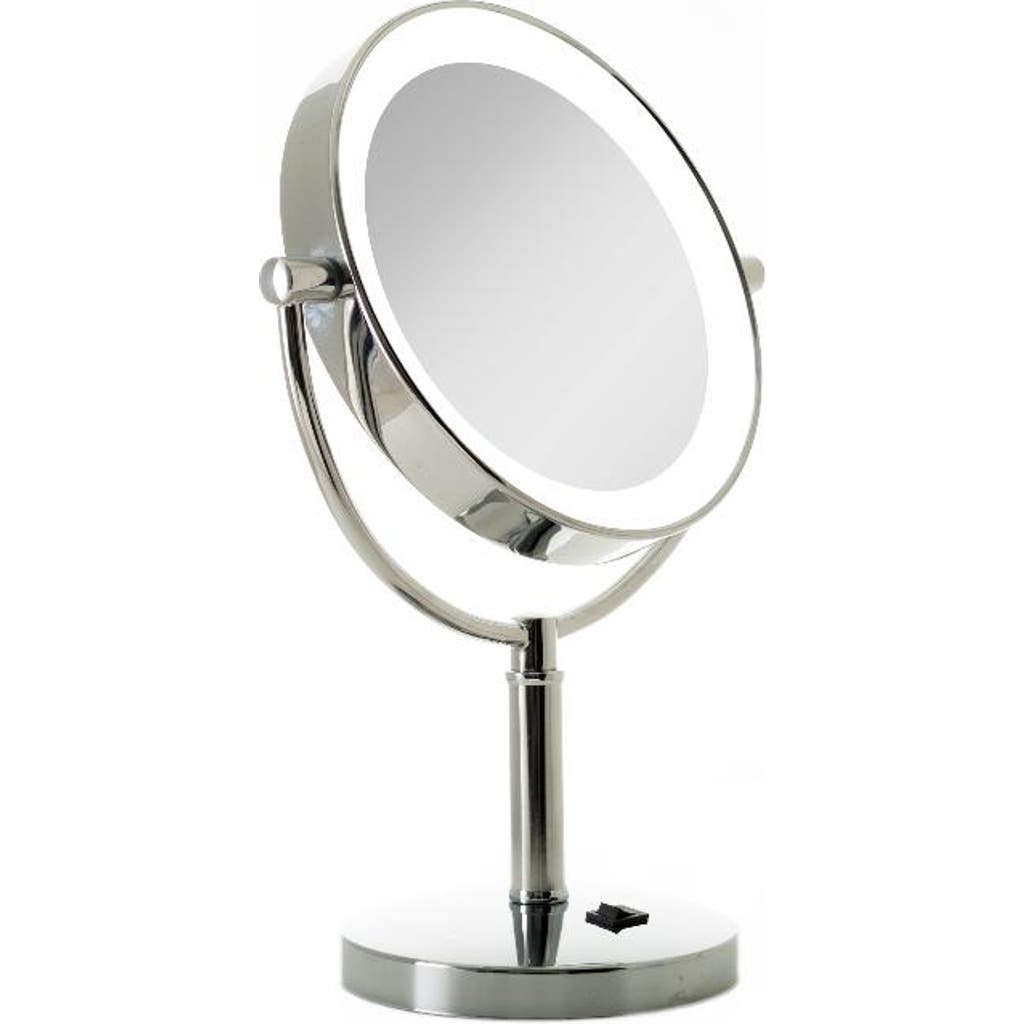 Zadro Laguna Lighted Makeup Mirror With 10x/1x Magnifications In Chrome