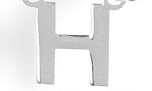 Meshmerise Diamond Initial Charm Necklace In Silver-h