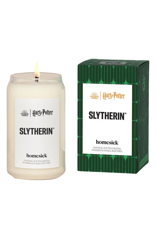 Homesick Slytherin™ Candle In White