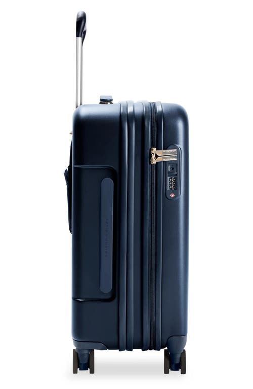 Shop Briggs & Riley Sympatico 22-inch Essential Spinner Expandable Carry-on Bag In Navy