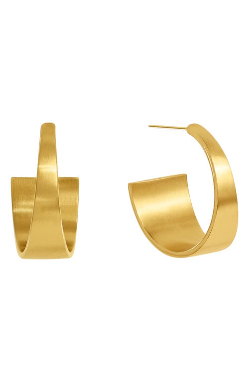 Bossa Mini Hoop Earrings in Gold