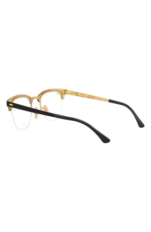 Ray Ban Ray-ban 50mm Optical Glasses In Gold/black