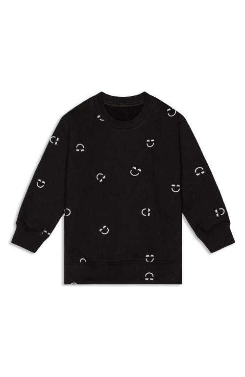 Miles and Milan The Jackie Smiley Cotton Sweatshirt in All Over Mm Print at Nordstrom, Size 3-6M