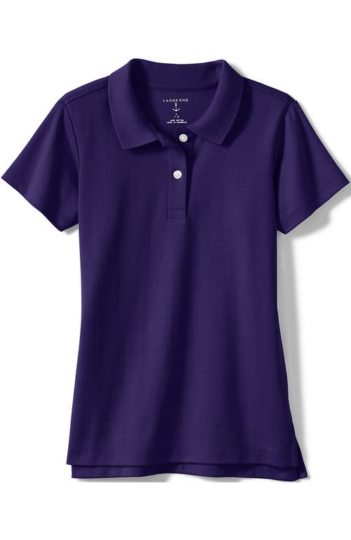 LANDS' END LANDS' END SCHOOL UNIFORM GIRLS SHORT SLEEVE FEMININE FIT INTERLOCK POLO SHIRT