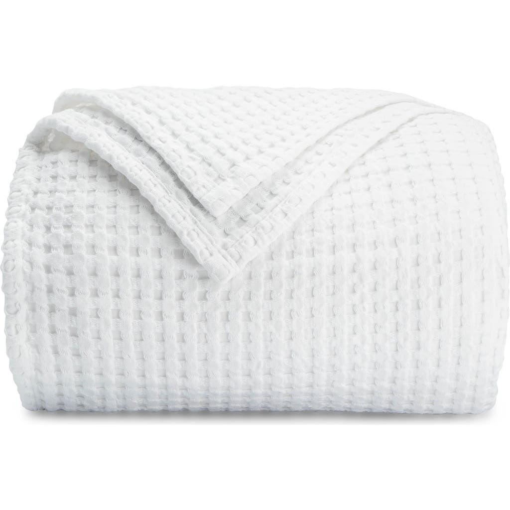 Comfy Cubs Adult Waffle Blanket In White