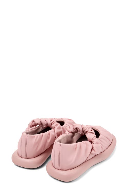 Camper Mary Jane Wave Ballet Flats In Medium Pink