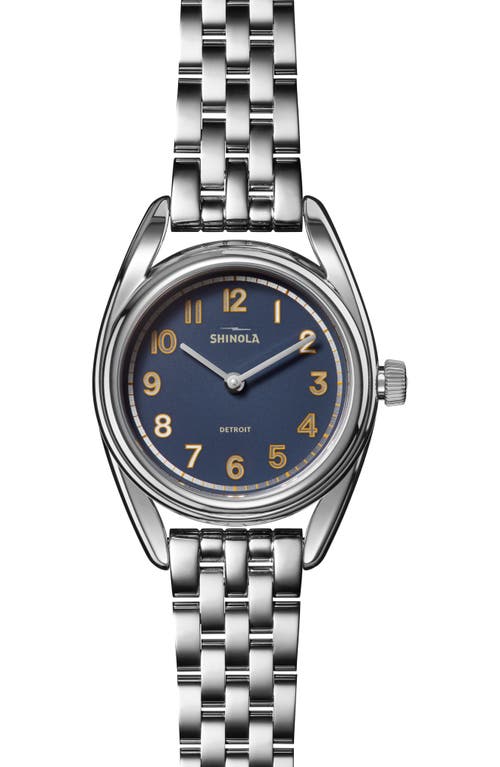 Shop Shinola Derby Bracelet Watch, 30.5mm In Blue/silver