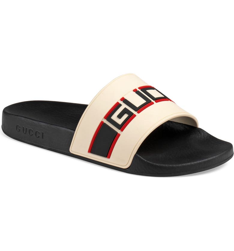 Gucci Pursuit Stripe Slide Sandal (Men) | Nordstrom