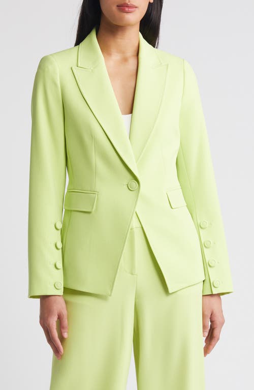 One-Button Blazer in Lime