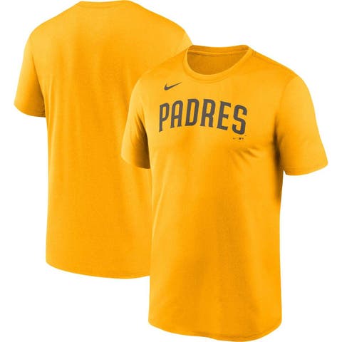Nike Men's San Diego Padres Authentic Collection Velocity T-Shirt - Brown - S Each