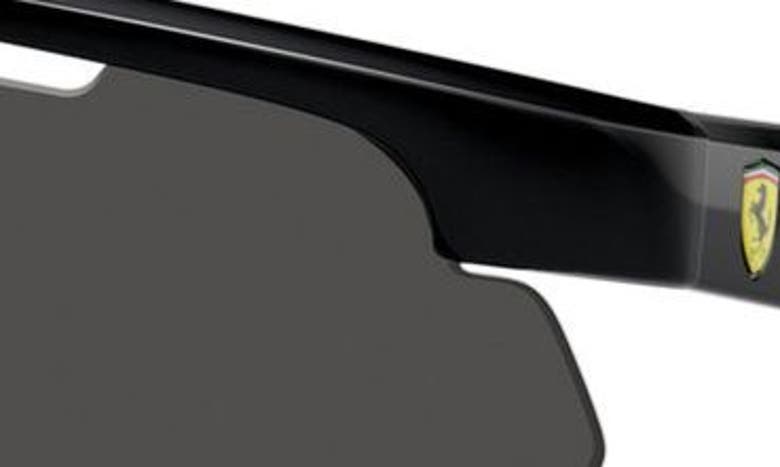 Scuderia Ferrari 141mm Irregular Shield Sunglasses In Black