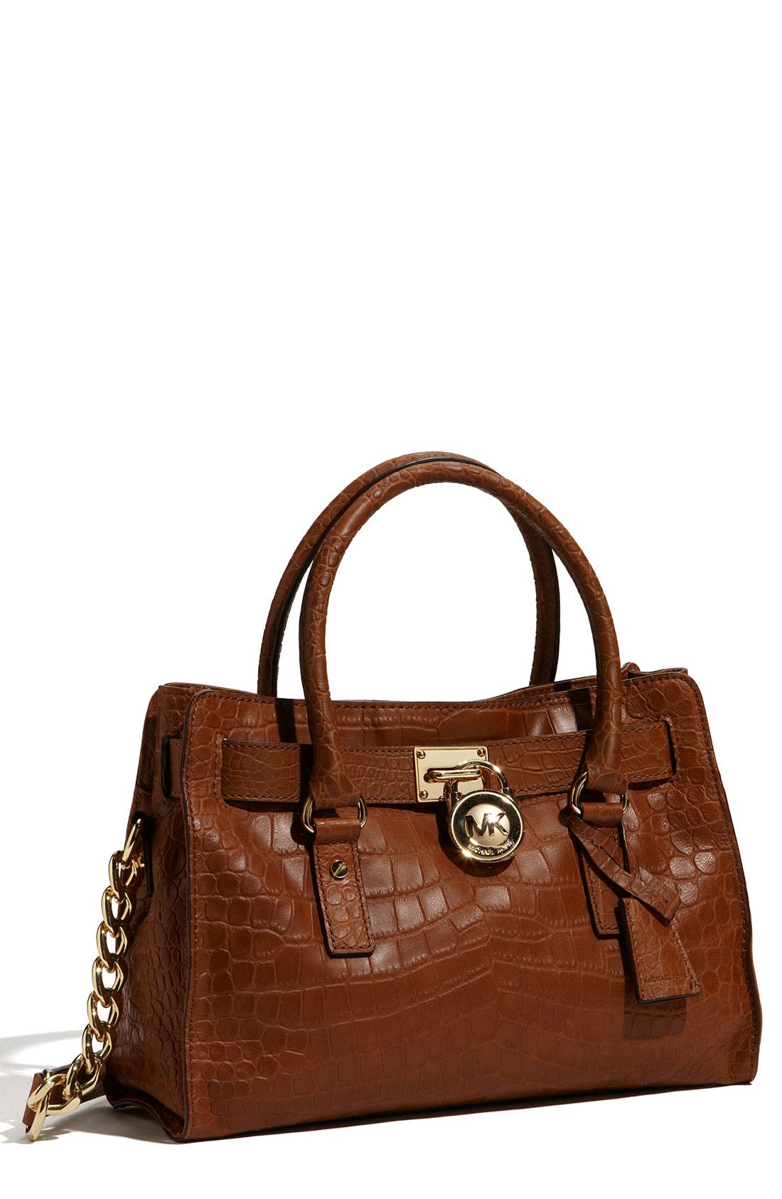 michael kors croc embossed tote