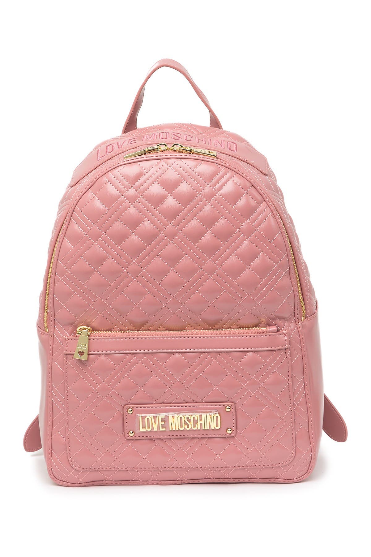 pink moschino backpack