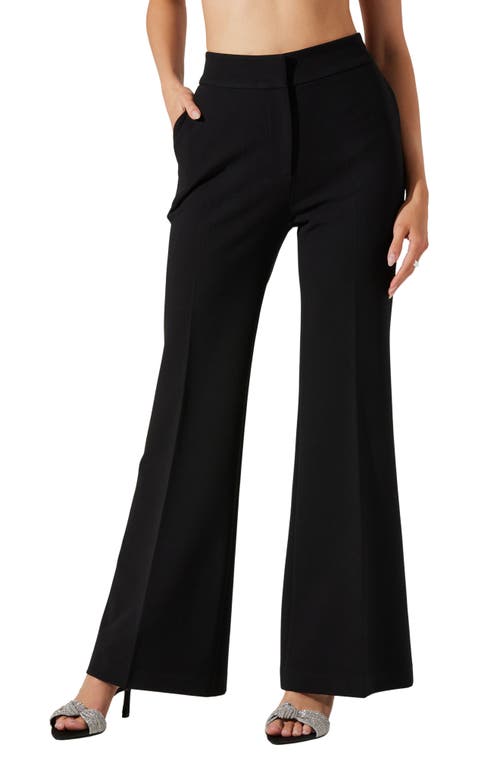 Astr The Label Lawson Flare Pants In Black