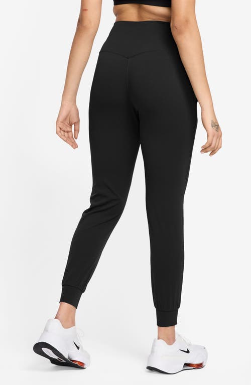 Shop Nike Zenvy High Waist Joggers In Black/black