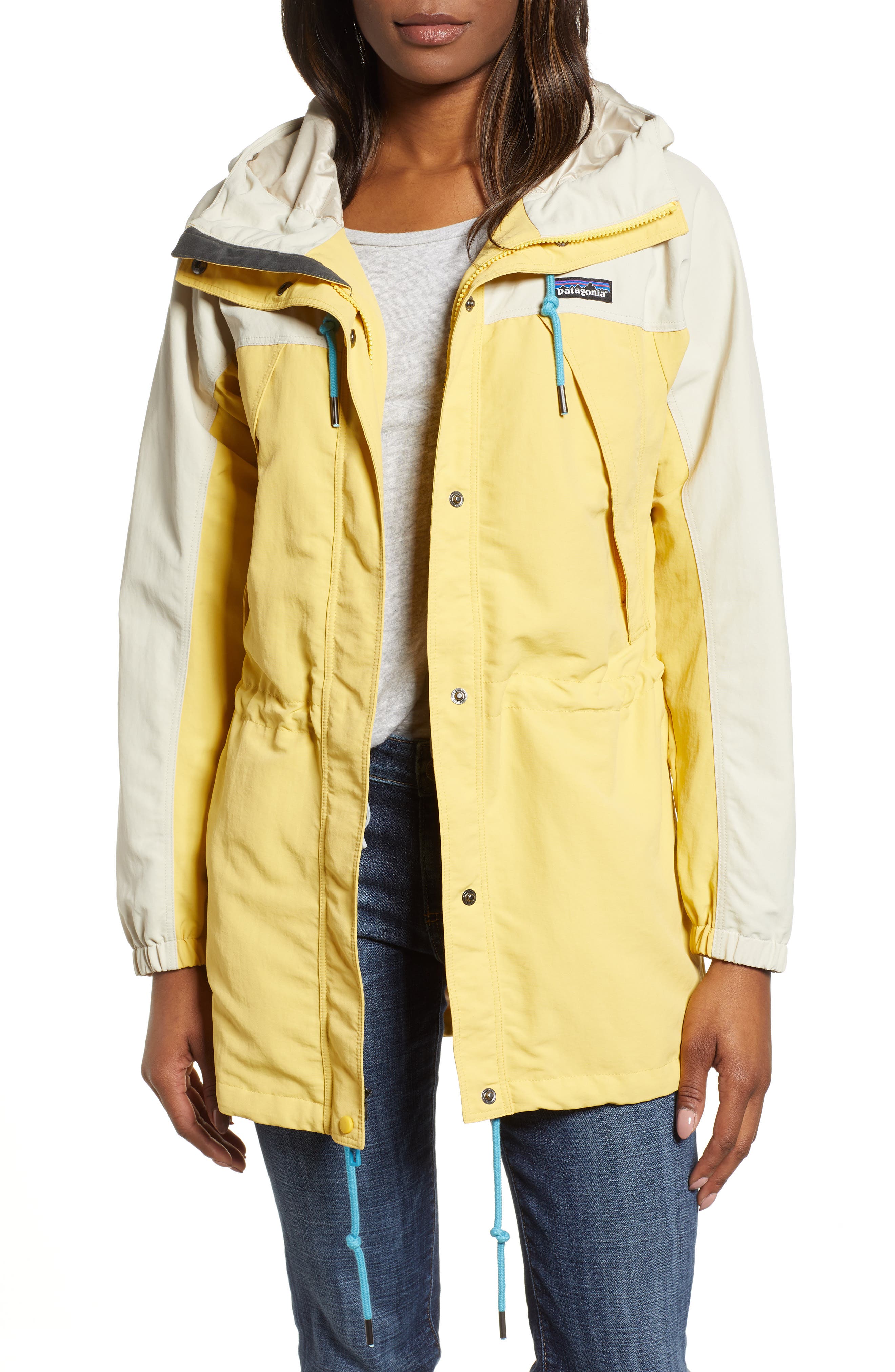 Patagonia Skyforest Water Repellent Hooded Jacket, Yellow