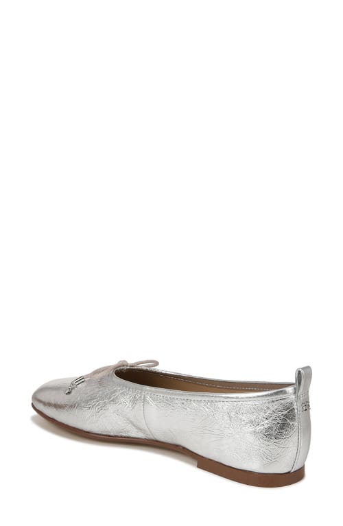 Sam Edelman Women's Ari Square Toe Ballet Flats In Soft Silver